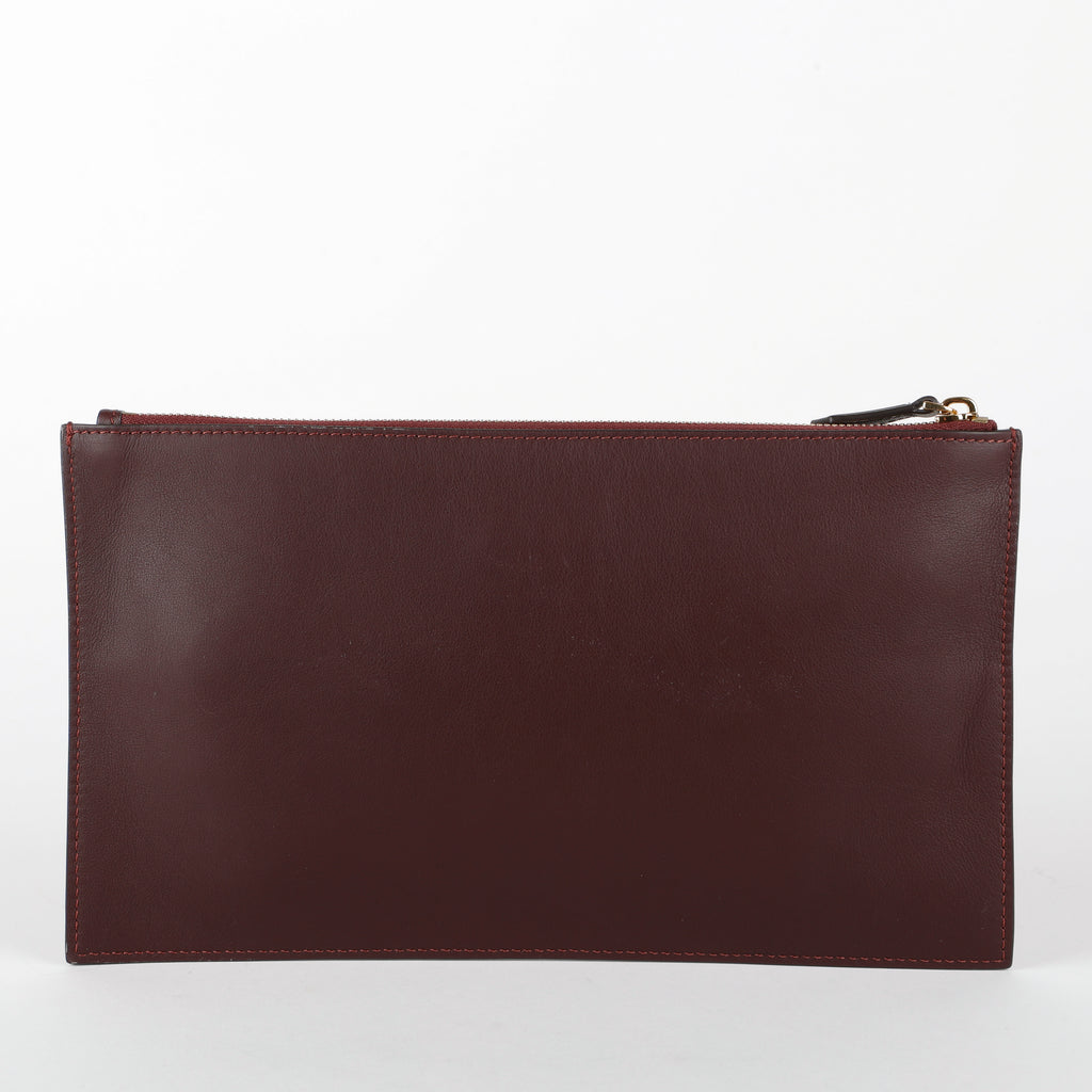 Slim Pouch, Maroon (missing wristlet)