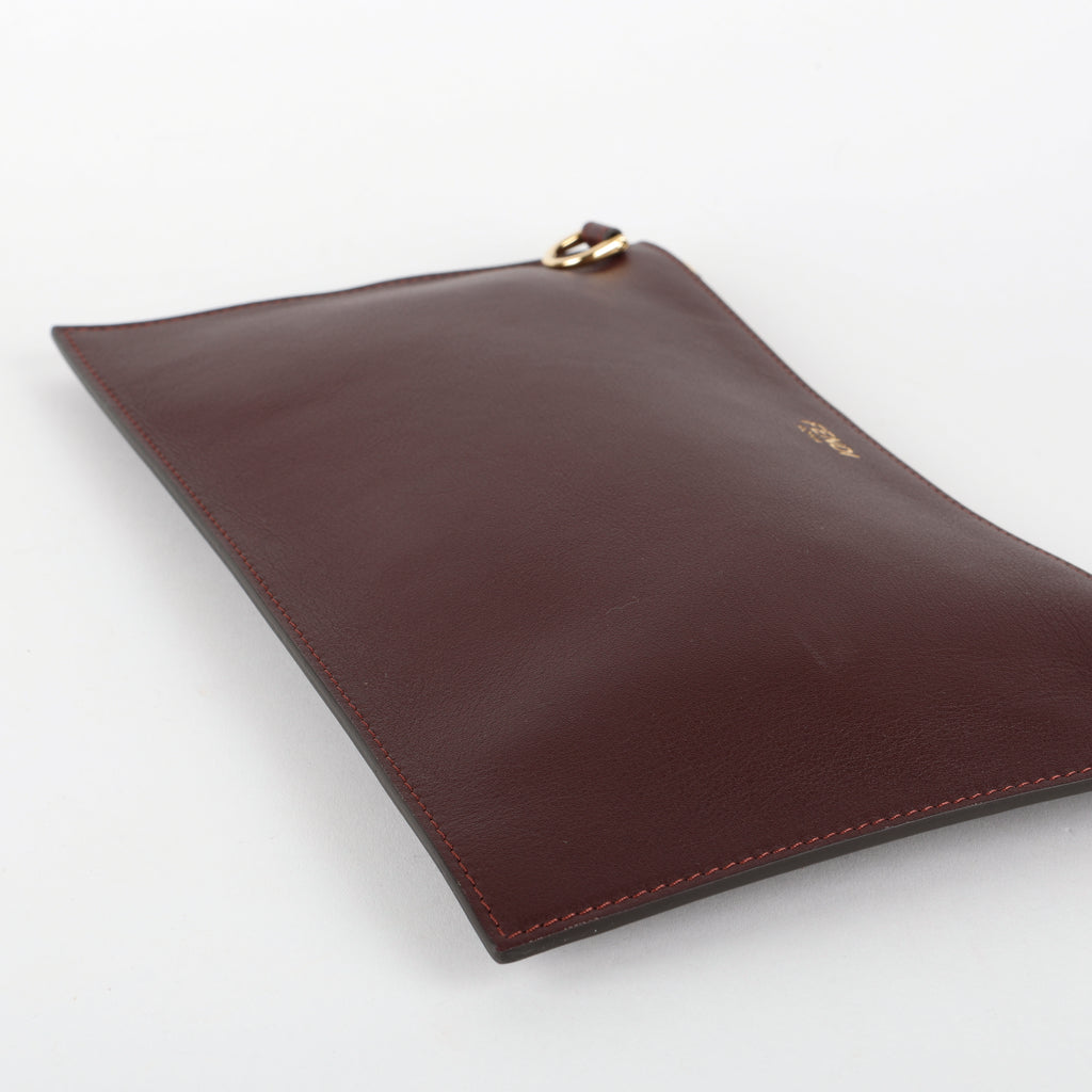 Slim Pouch, Maroon (missing wristlet)