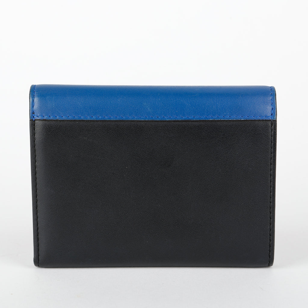 Pocket Envelope Wallet, Black/Blue