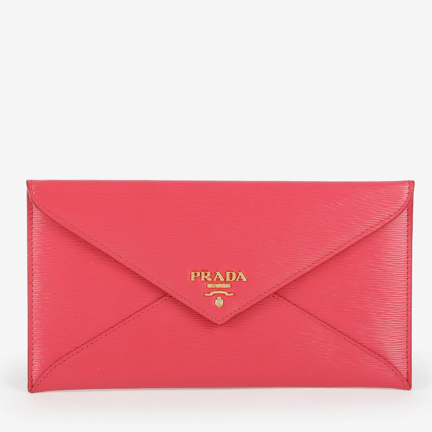 Envelope Wallet, Pink Saffiano