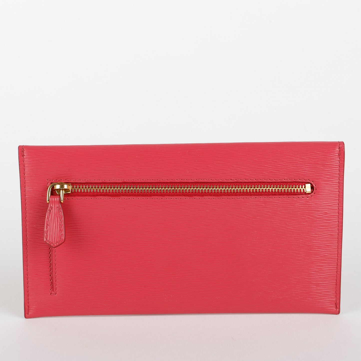 Envelope Wallet, Pink Saffiano