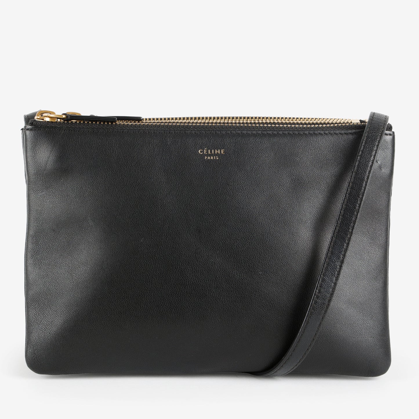 Trio Pouch on Strap, Black
