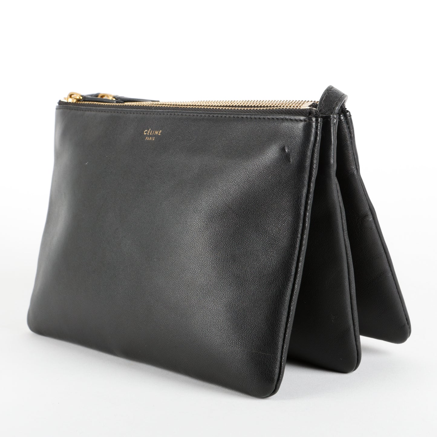 Trio Pouch on Strap, Black