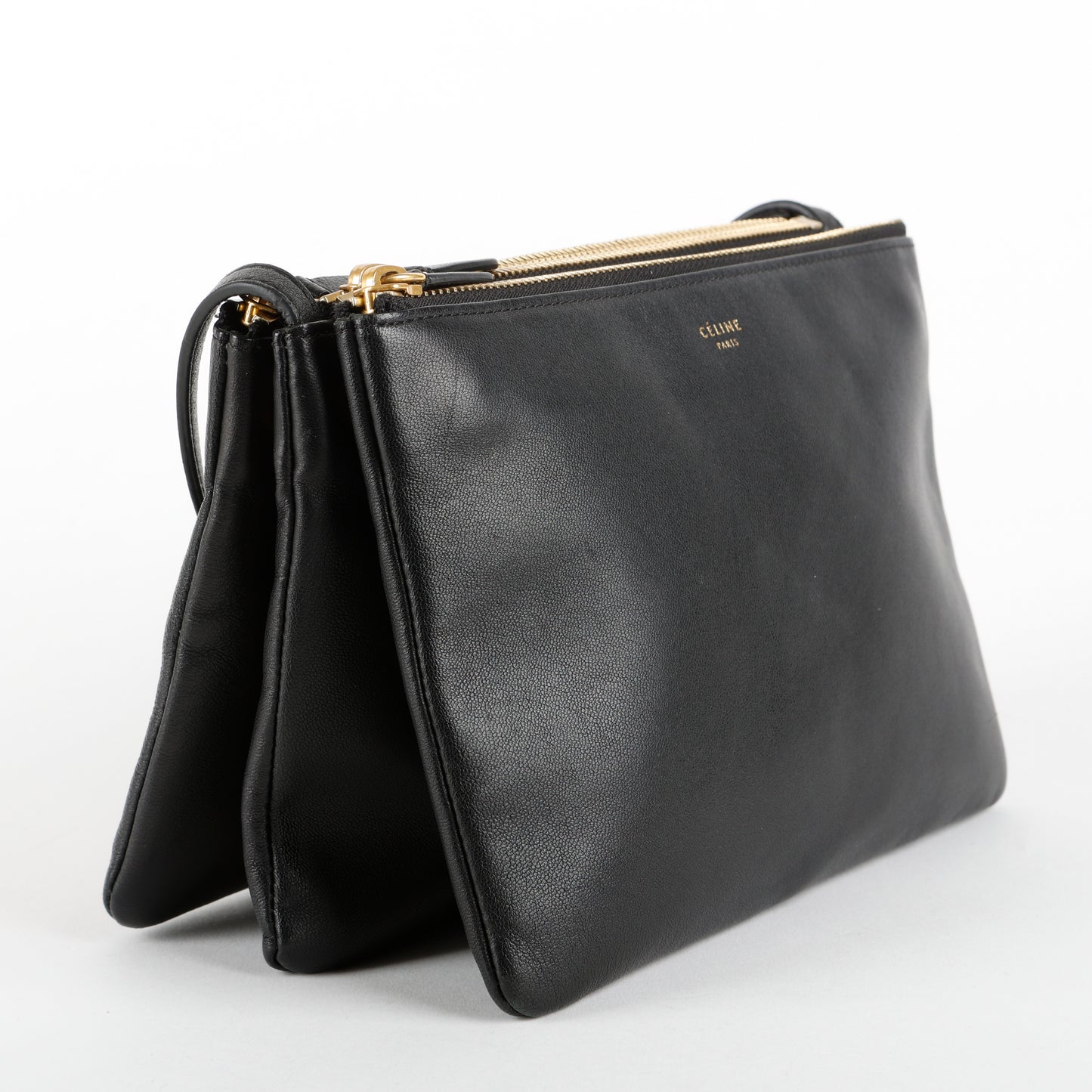 Trio Pouch on Strap, Black
