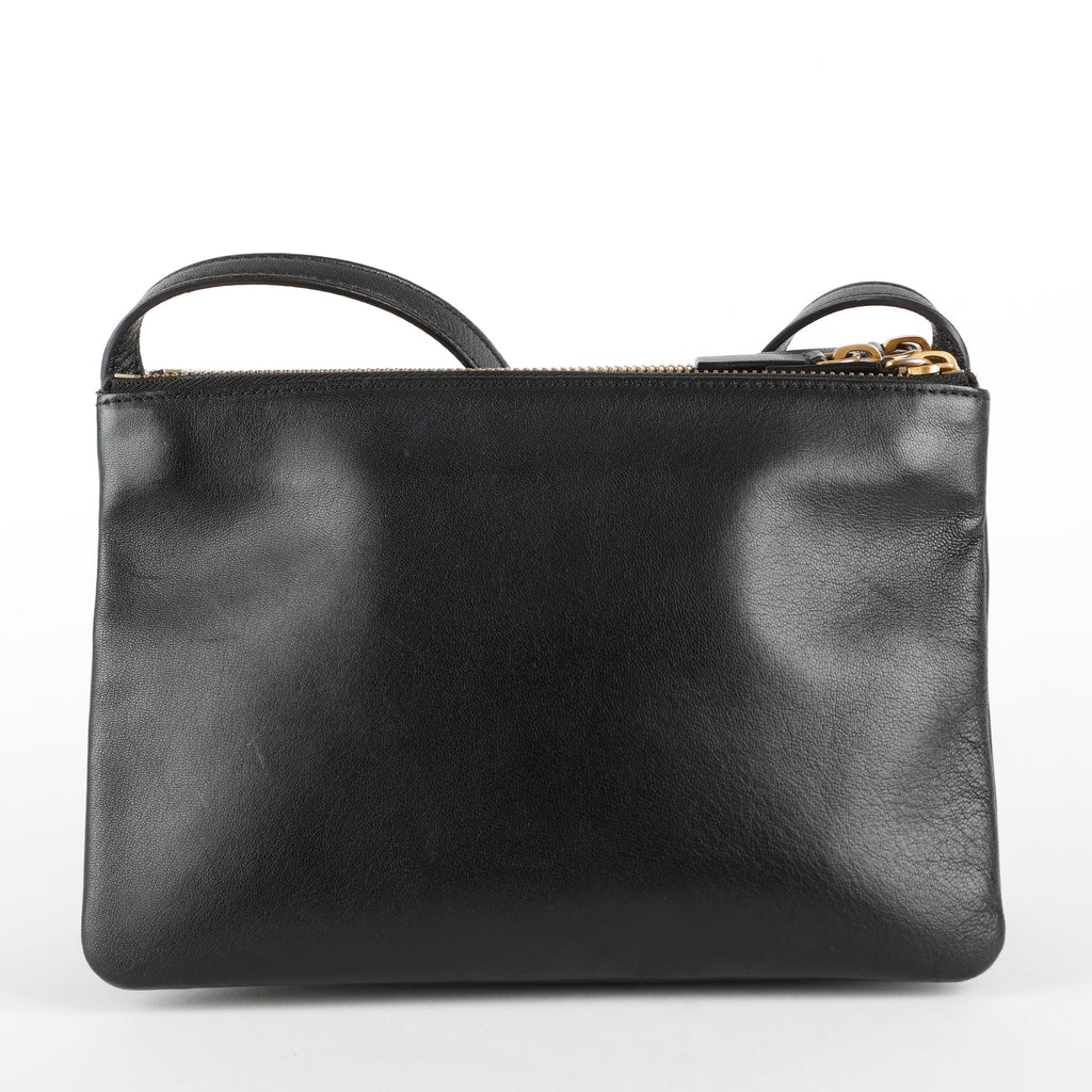Trio Pouch on Strap, Black