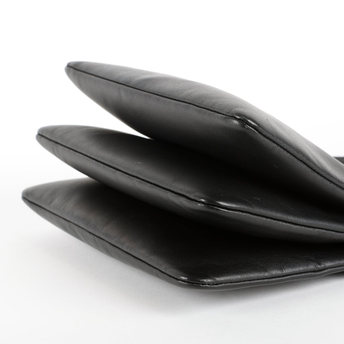 Trio Pouch on Strap, Black