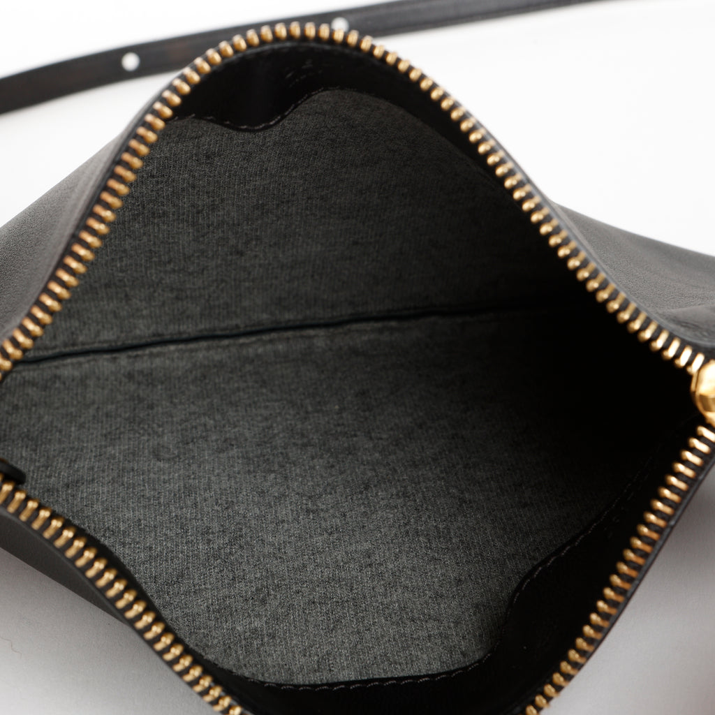 Trio Pouch on Strap, Black