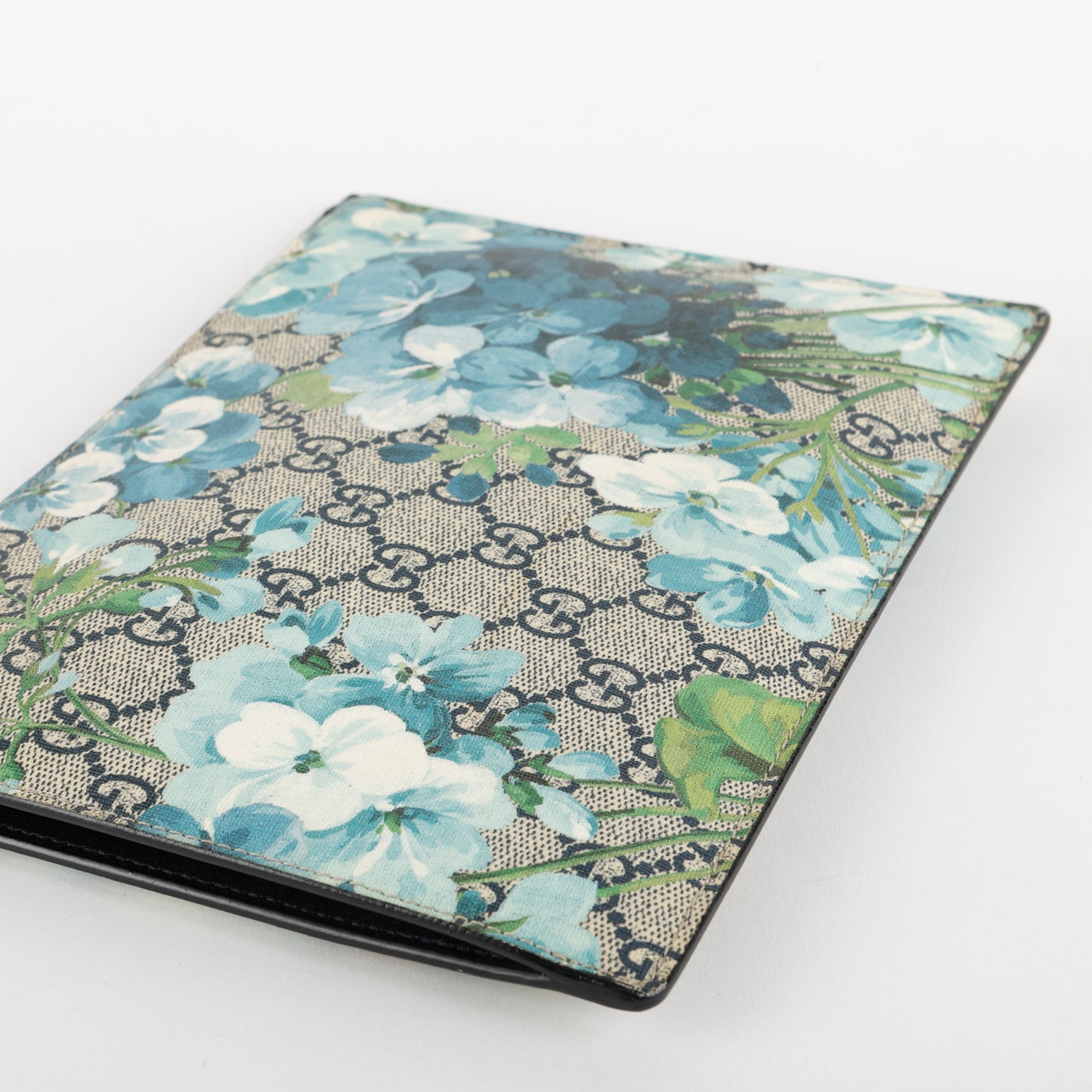 GG Blooms Zipped Pouch, Blue/Black (Missing Strap)