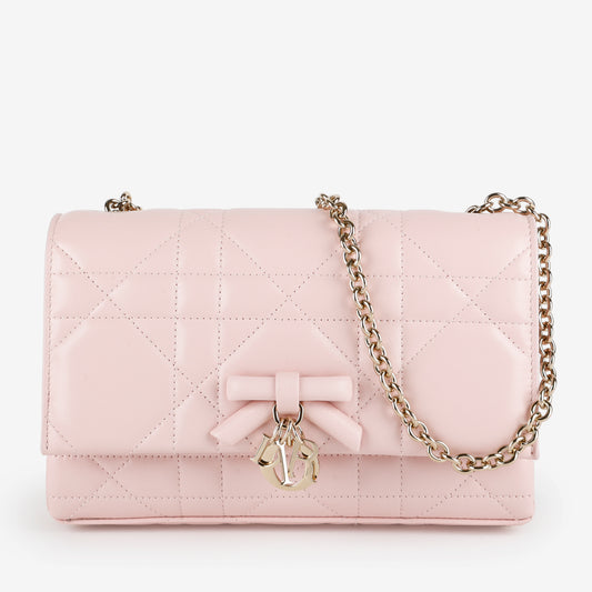 Mini Macrocannage Soupir, Light Pink Lambskin