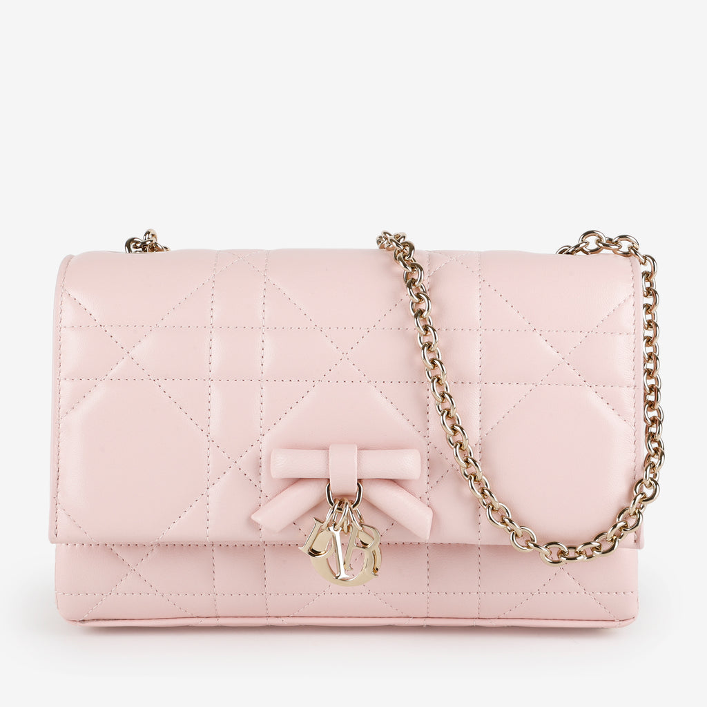 Mini Macrocannage Soupir, Light Pink Lambskin