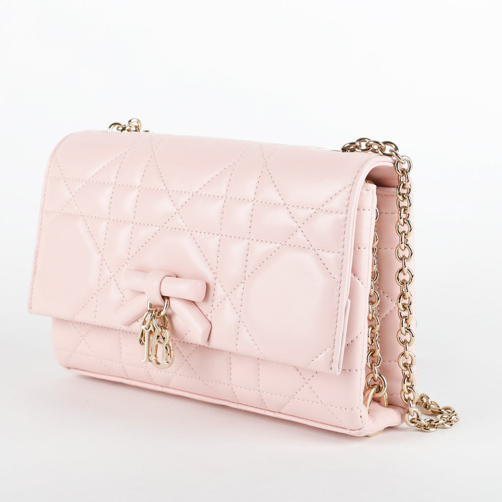 Mini Macrocannage Soupir, Light Pink Lambskin