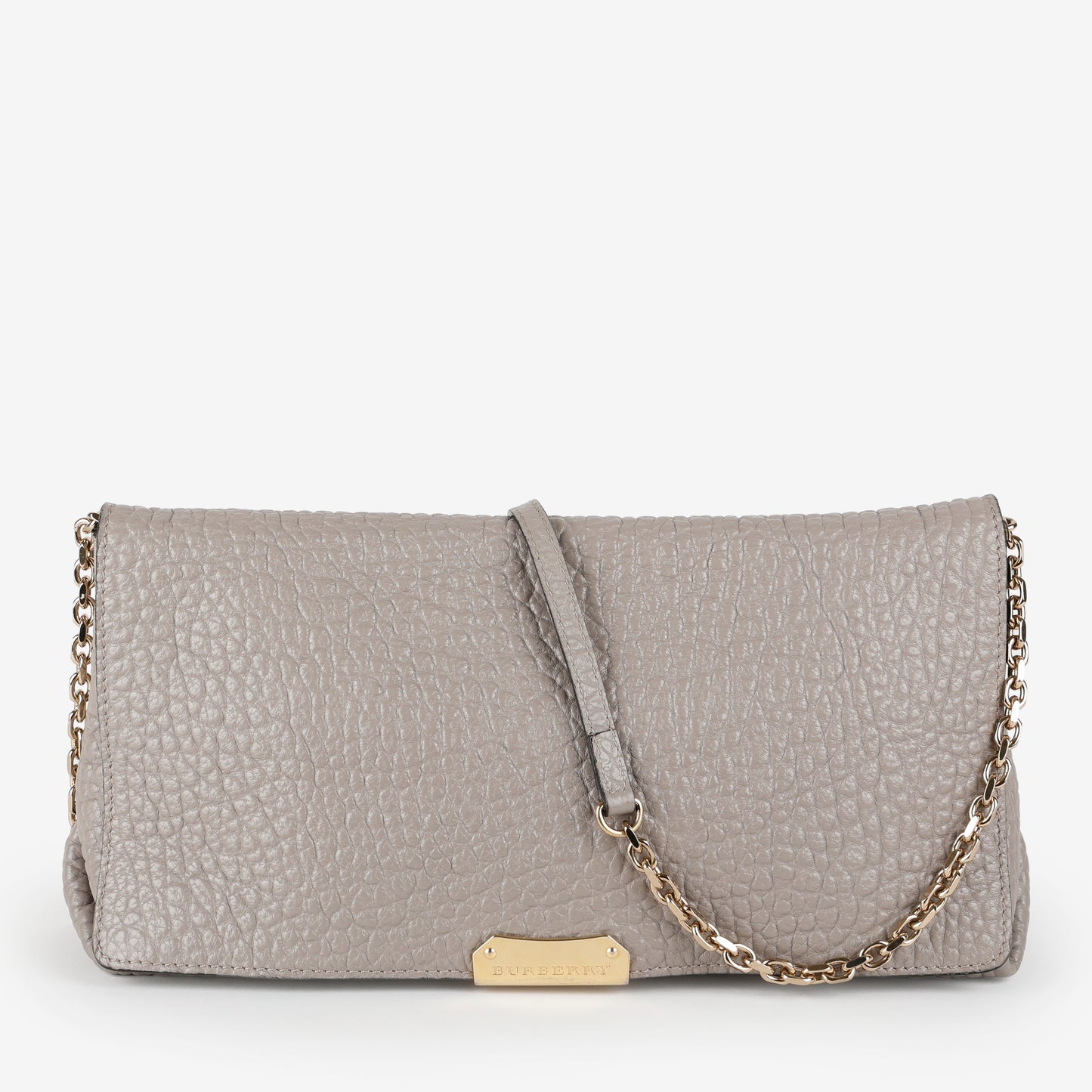 Medium Mildenhall Crossbody, Pale Grey Grained Calfskin
