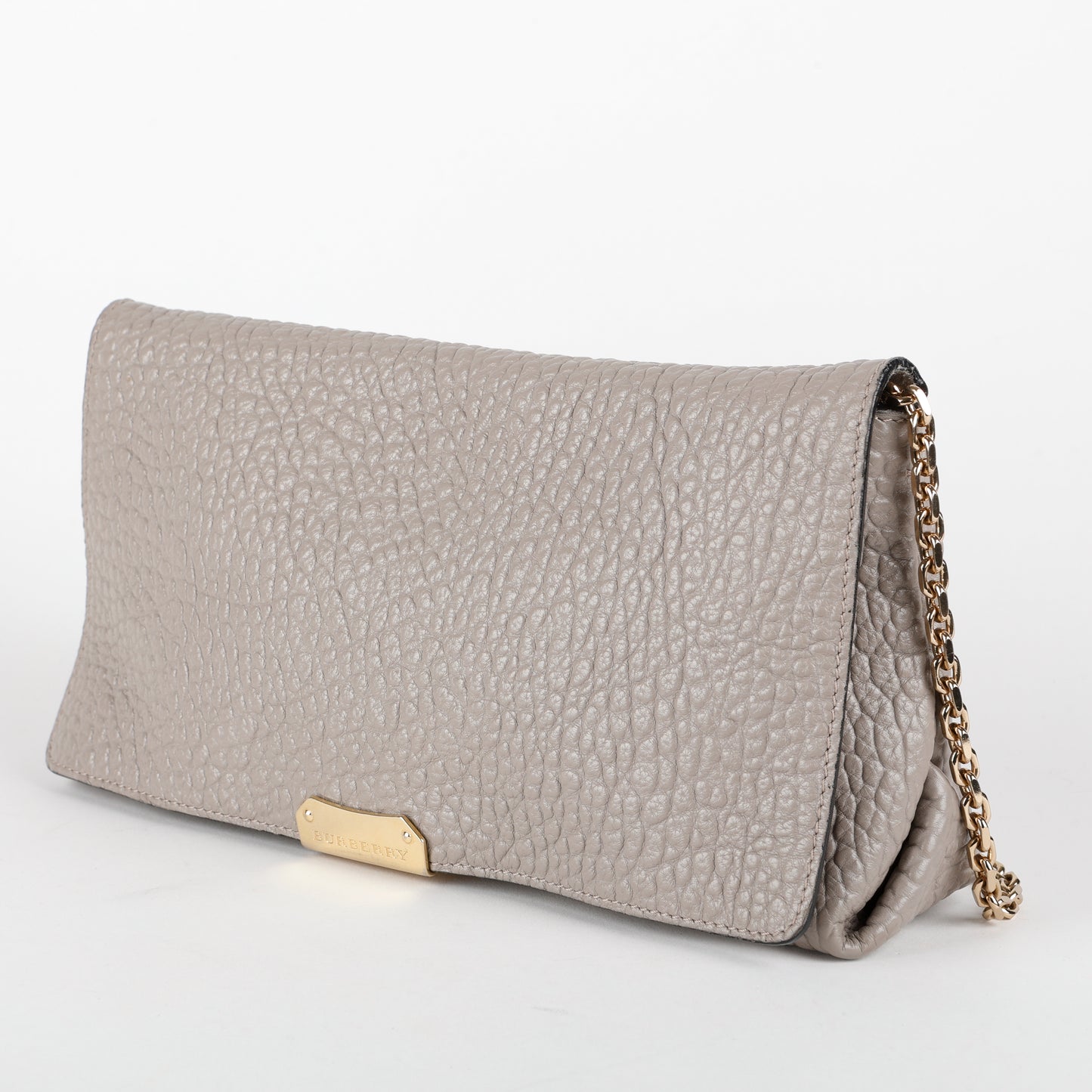 Medium Mildenhall Crossbody, Pale Grey Grained Calfskin
