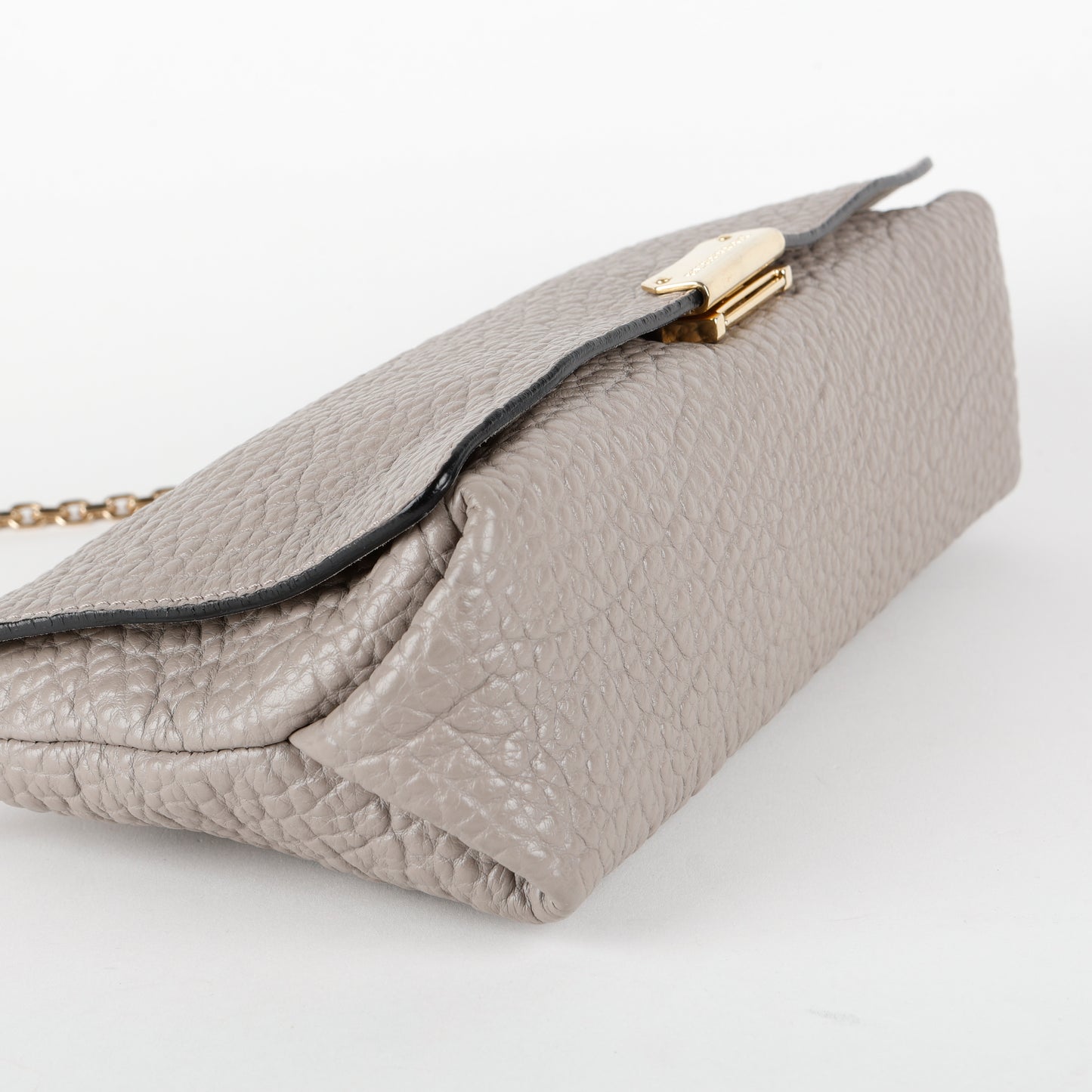 Medium Mildenhall Crossbody, Pale Grey Grained Calfskin