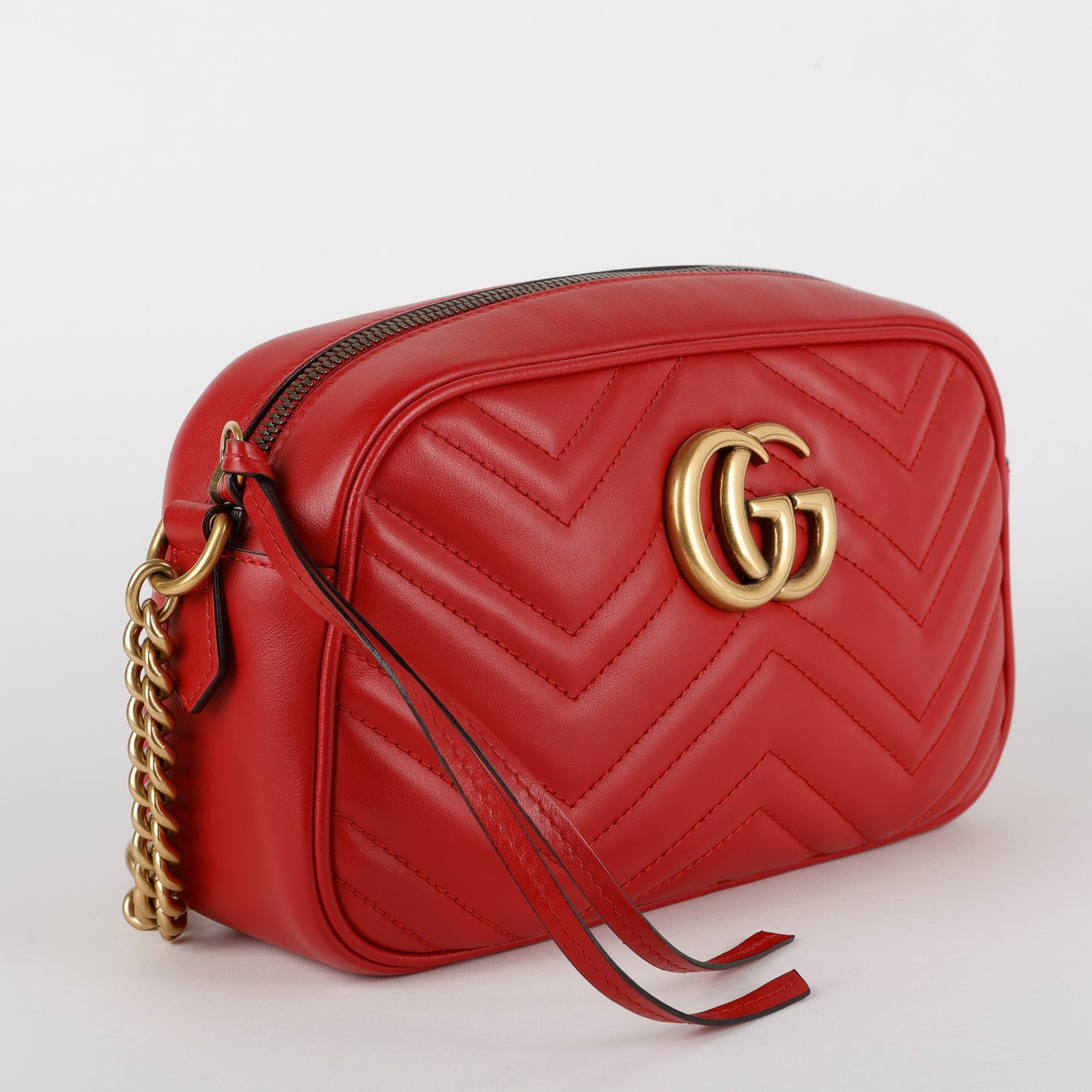 Small GG Marmont Camera Bag, Red