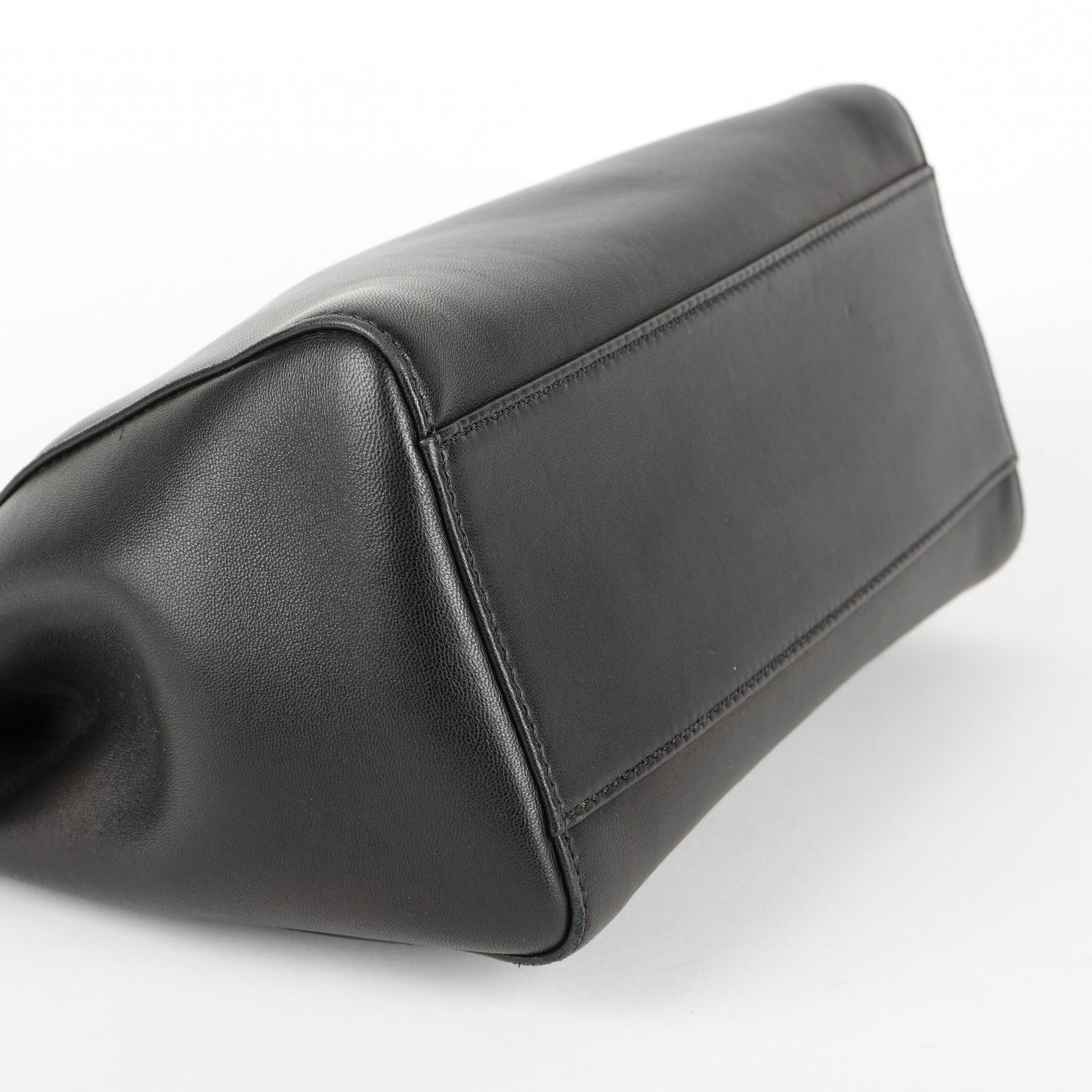 Mini Peekaboo, Black Calfskin