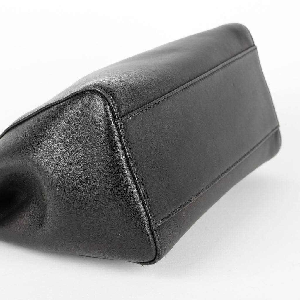 Mini Peekaboo, Black Calfskin