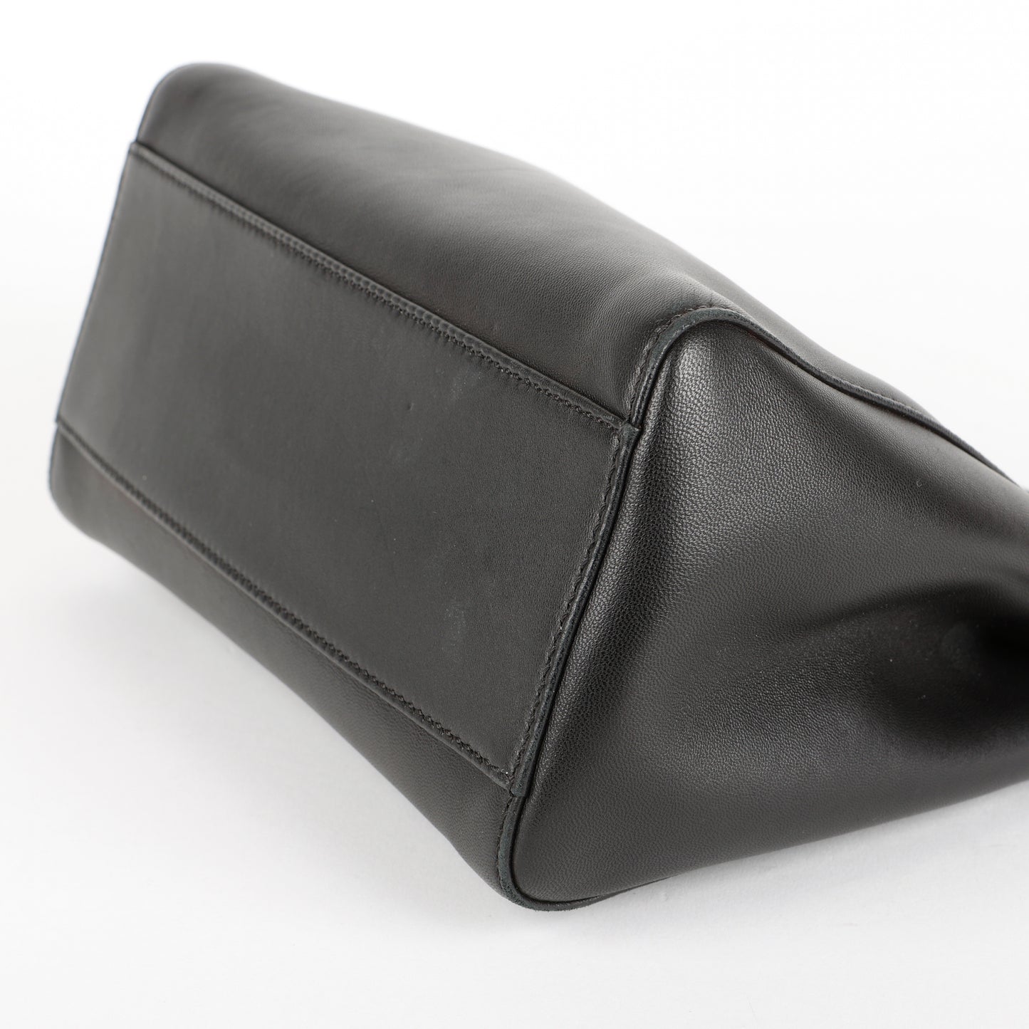 Mini Peekaboo, Black Calfskin