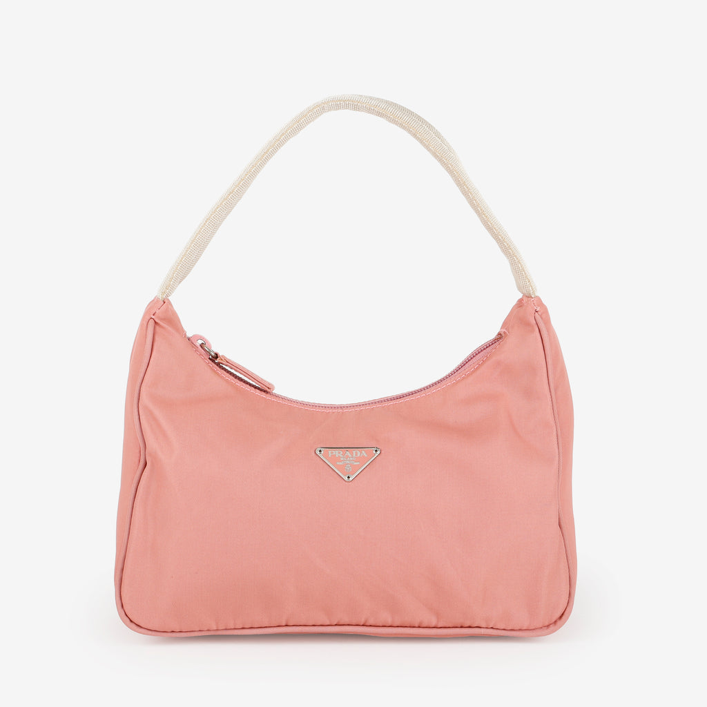 Mini Shoulder Bag, Dusty Rose Nylon