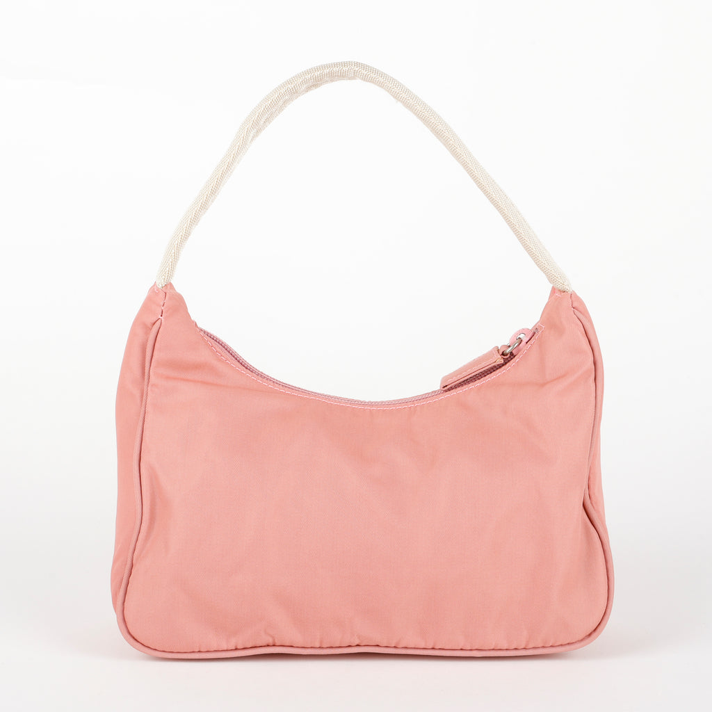 Mini Shoulder Bag, Dusty Rose Nylon