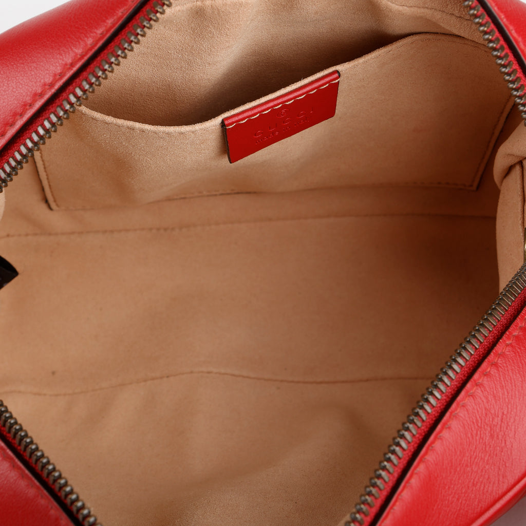 Small GG Marmont Camera Bag, Red