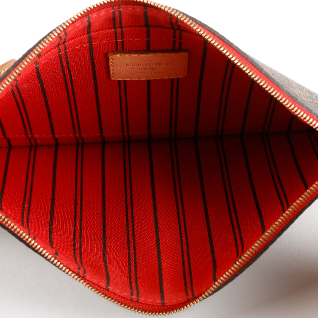 Pochette Wristlet, Monogram Red