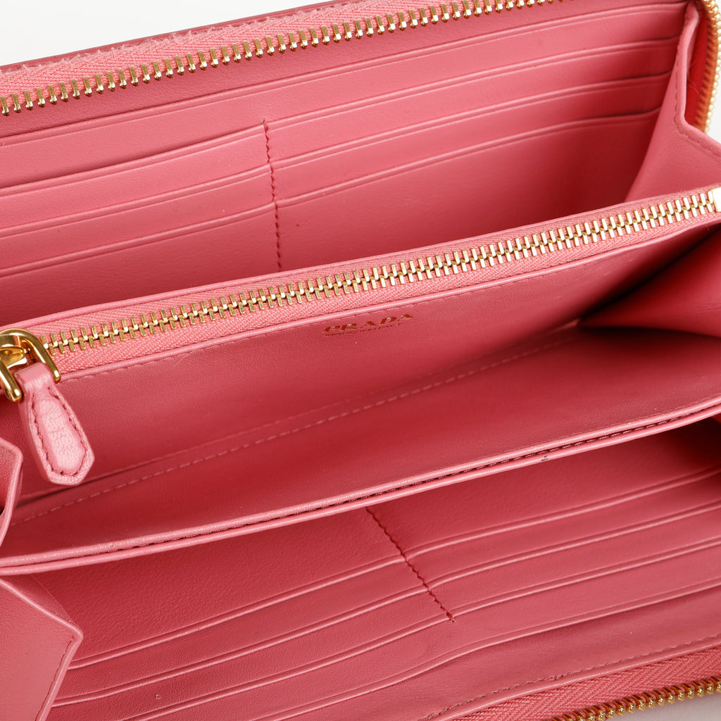 Fioco Zip Around Wallet, Pink Move