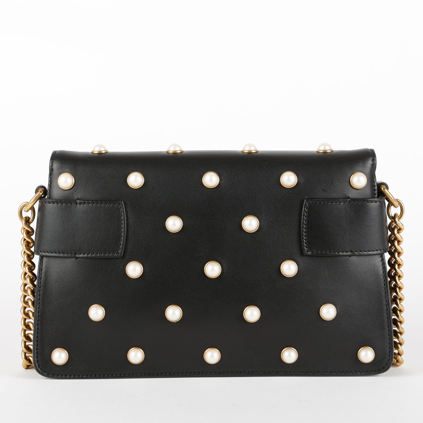 Broadway Pearly Bee Shoulder Bag, Black