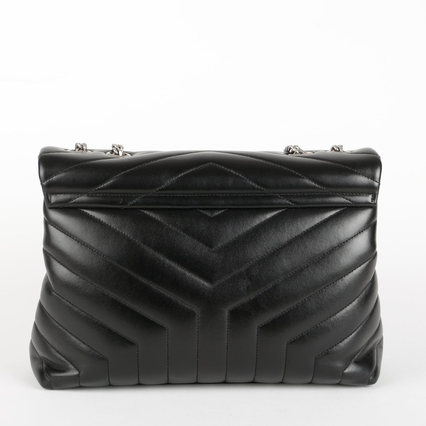 Medium LouLou, Black Calfskin SHW