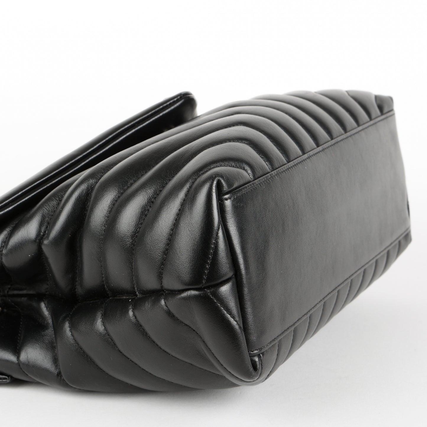 Medium LouLou, Black Calfskin SHW
