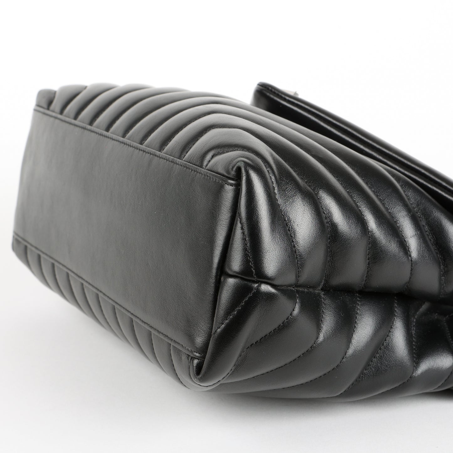 Medium LouLou, Black Calfskin SHW