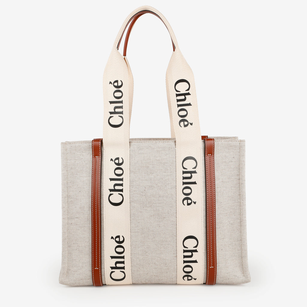 Medium Woody Tote, Cream