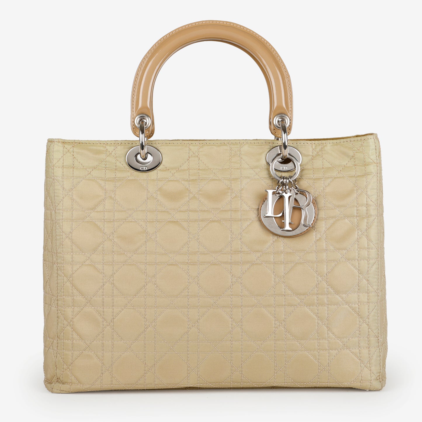 Vintage Cannage Lady Dior, Khaki Nylon