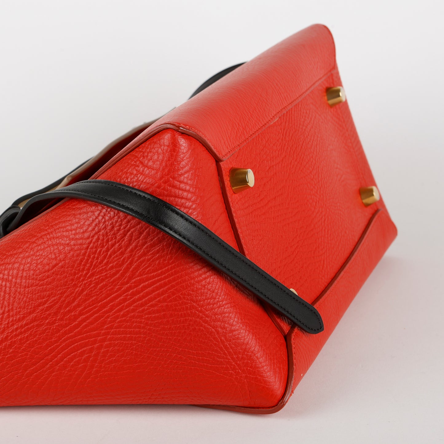 Mini Belt Bag, Red/Cream Calfskin
