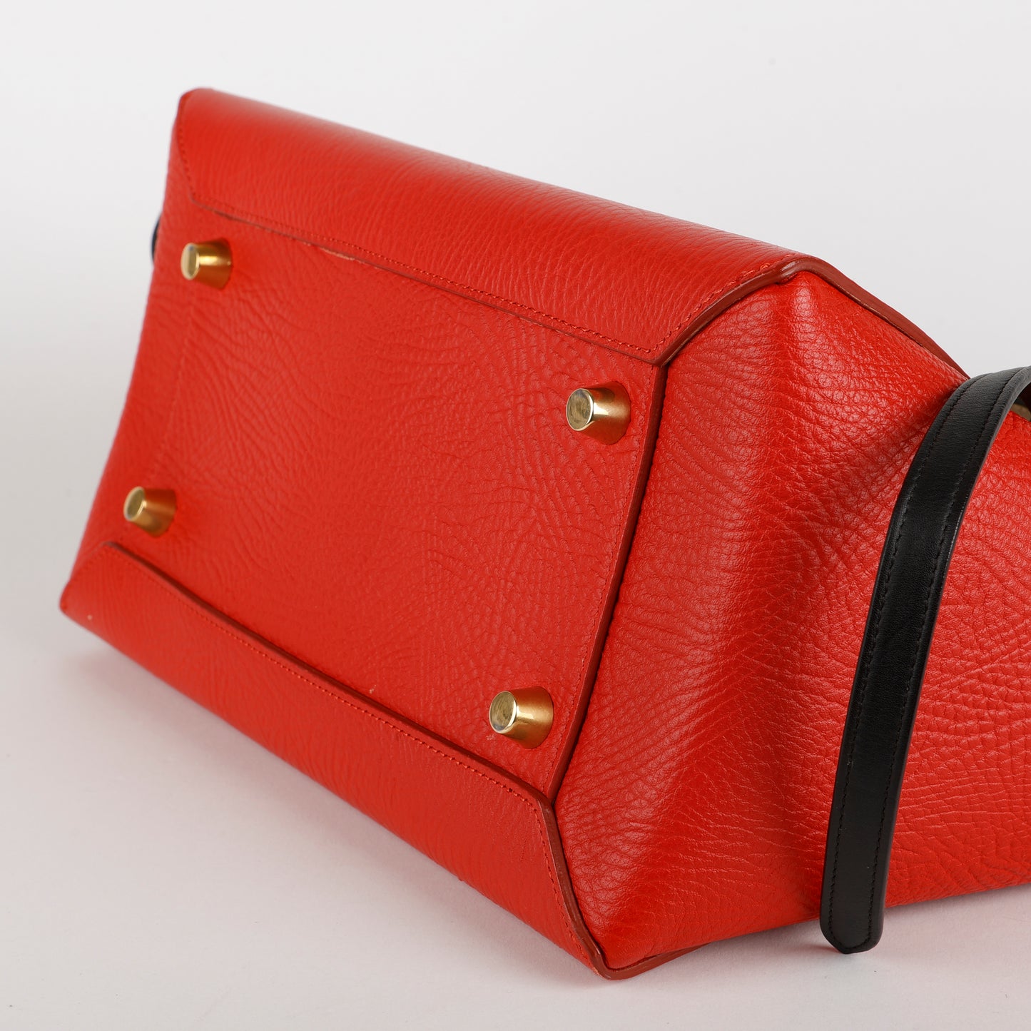 Mini Belt Bag, Red/Cream Calfskin