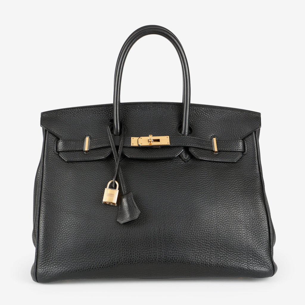 Birkin 35 Black, Togo, Gold Hardware (2005, I Square)