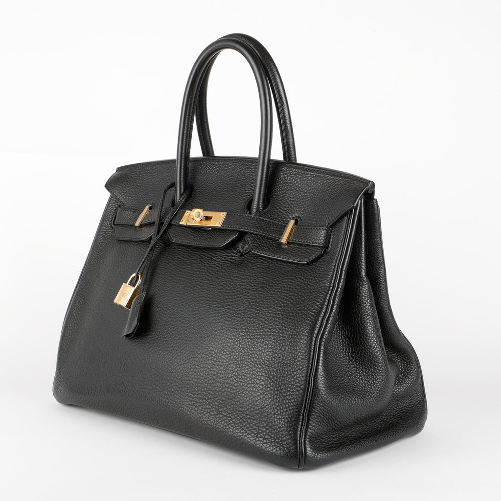 Birkin 35 Black, Togo, Gold Hardware (2005, I Square)