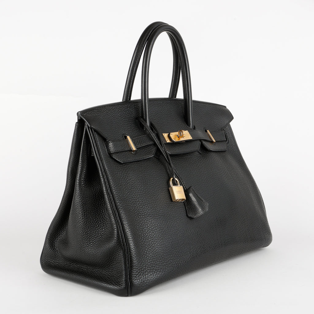 Birkin 35 Black, Togo, Gold Hardware (2005, I Square)