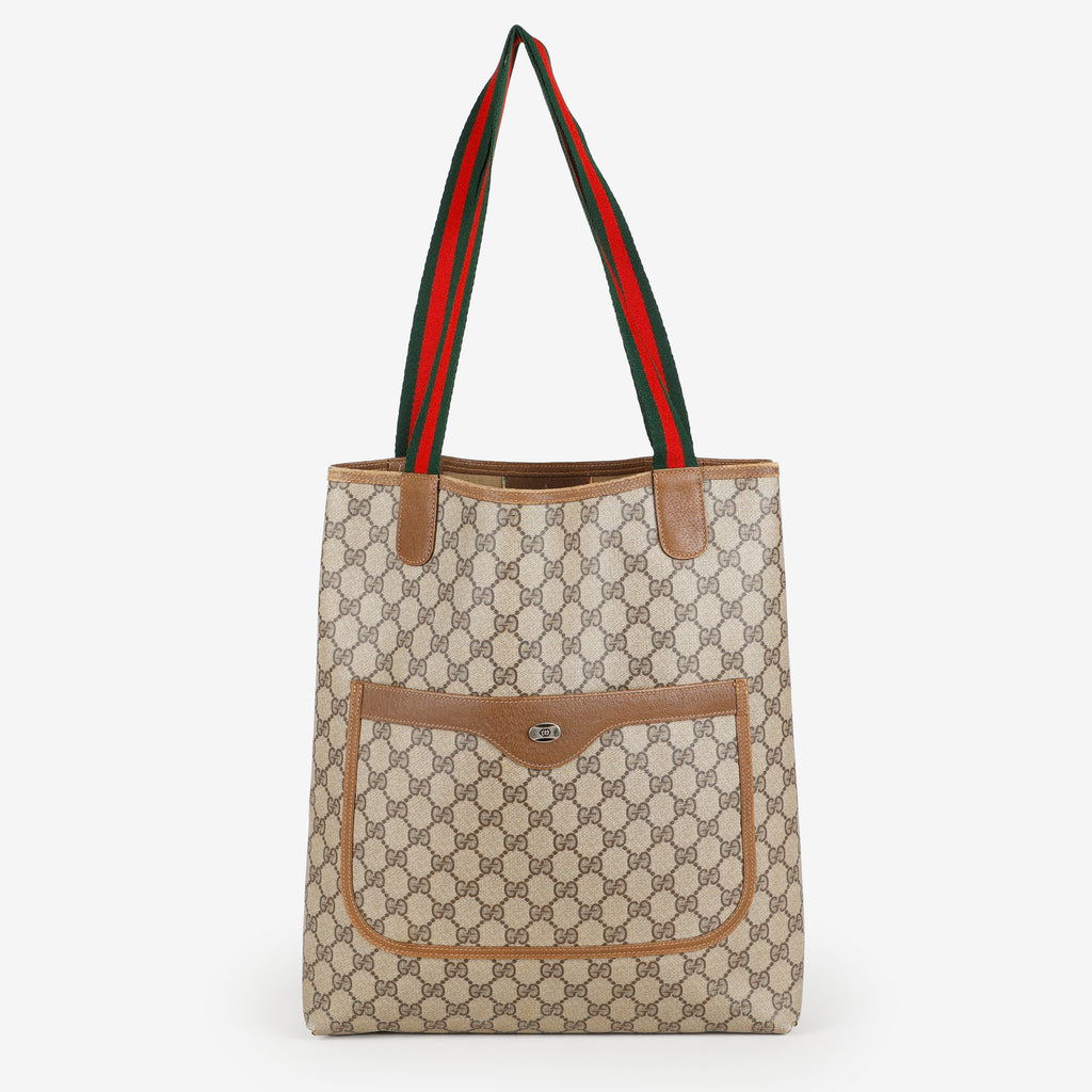 Vintage GG Plus Tote, Coated Canvas