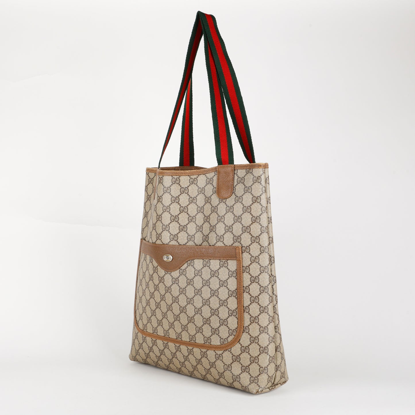 Vintage GG Plus Tote, Coated Canvas