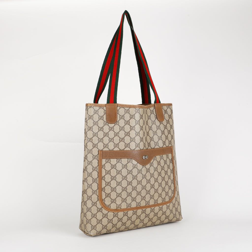 Vintage GG Plus Tote, Coated Canvas