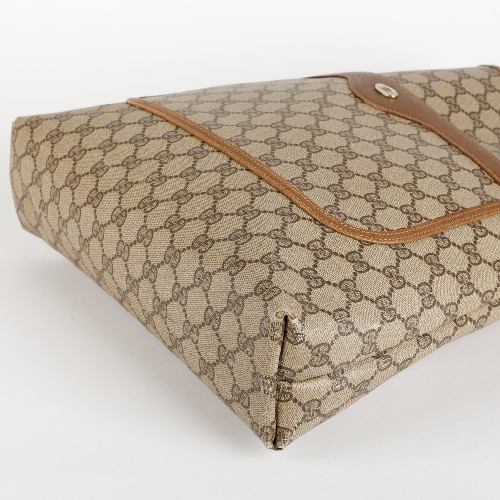 Vintage GG Plus Tote, Coated Canvas