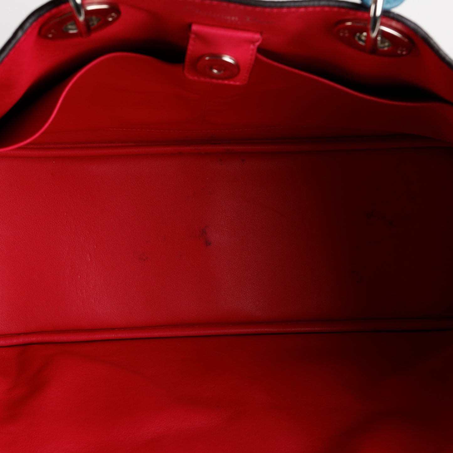 Large Diorissimo Tote, Blue/Fuchsia