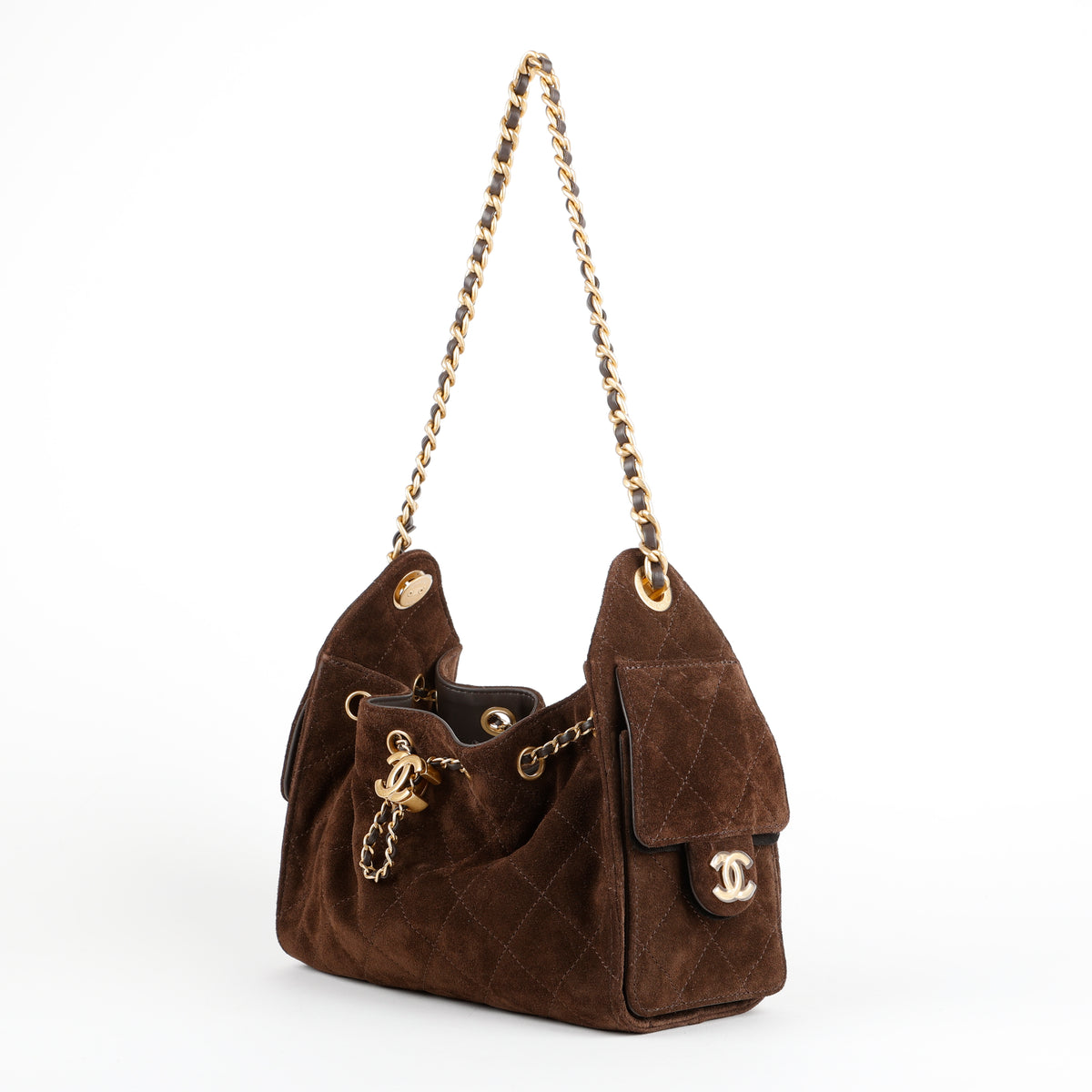 Mini 25, Chocolate Brown Suede