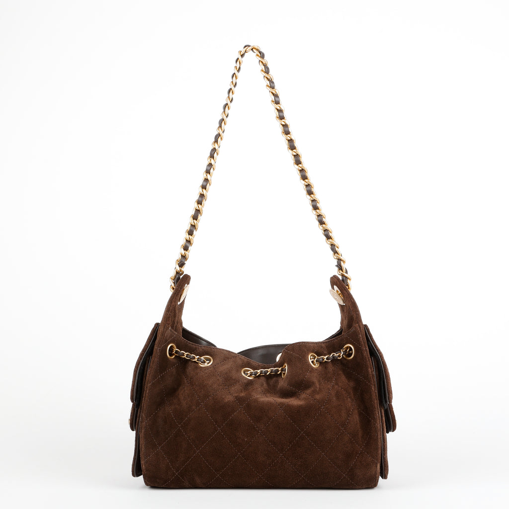Mini 25, Chocolate Brown Suede