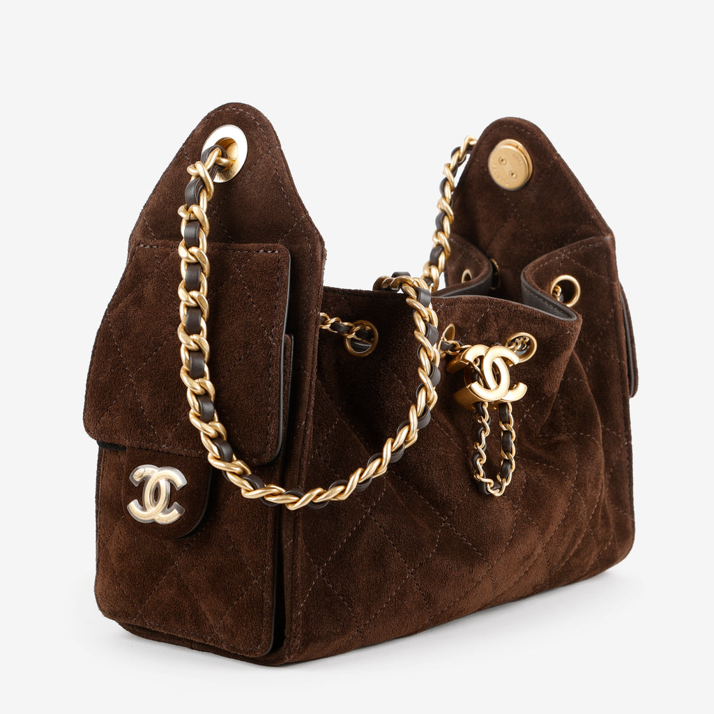 Mini 25, Chocolate Brown Suede