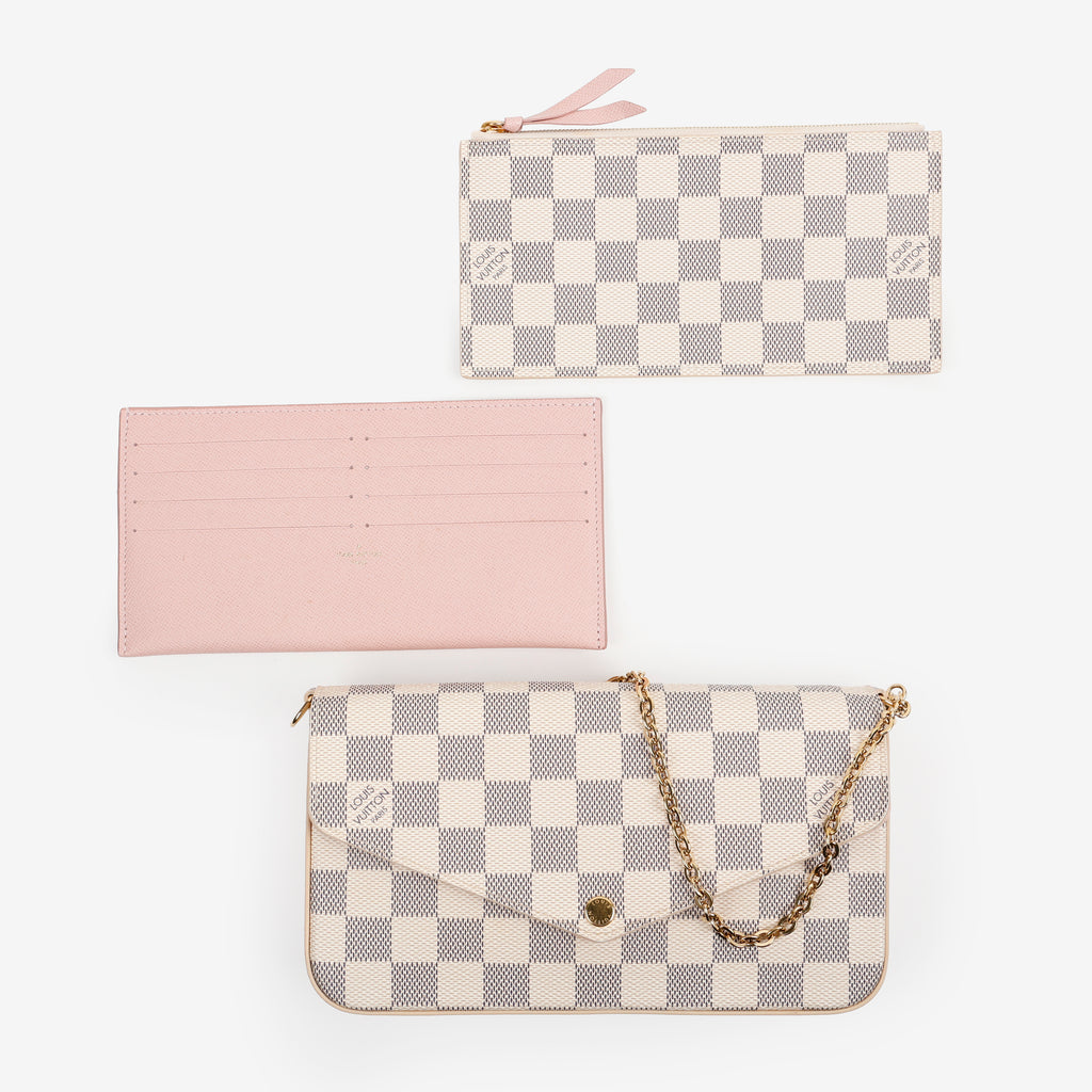 Felicie Pochette, Damier Azur