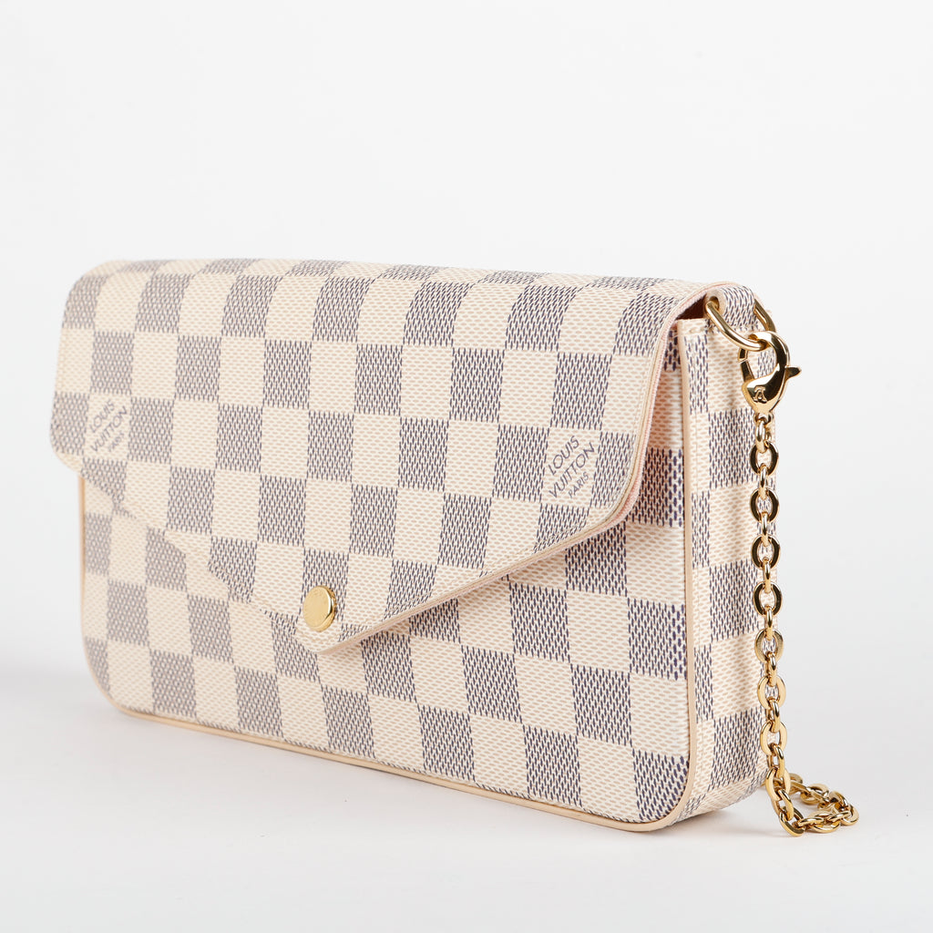 Felicie Pochette, Damier Azur