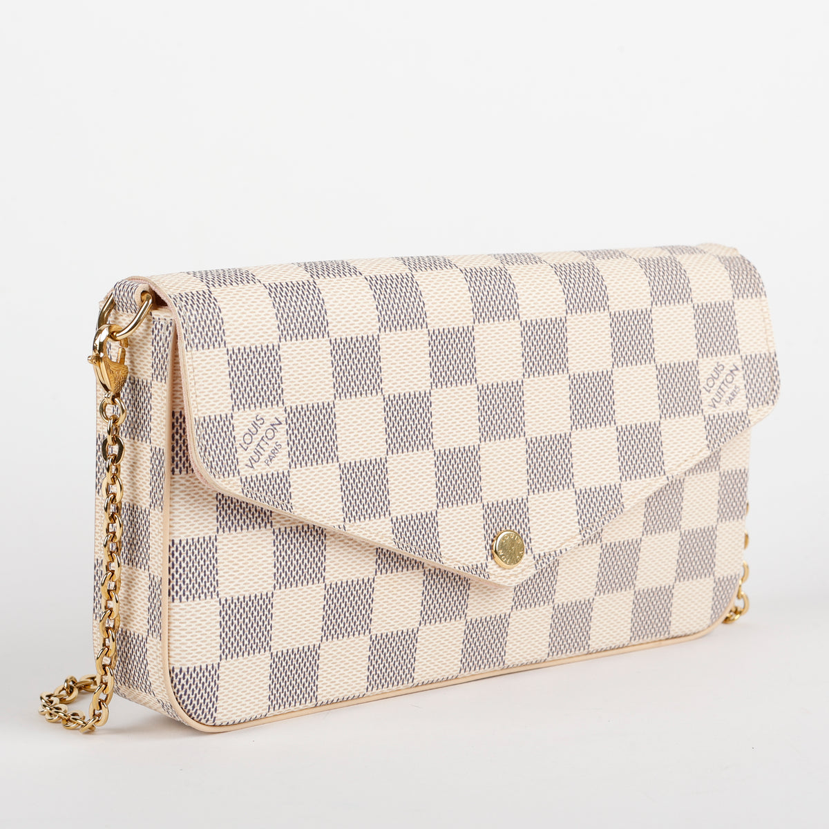 Felicie Pochette, Damier Azur