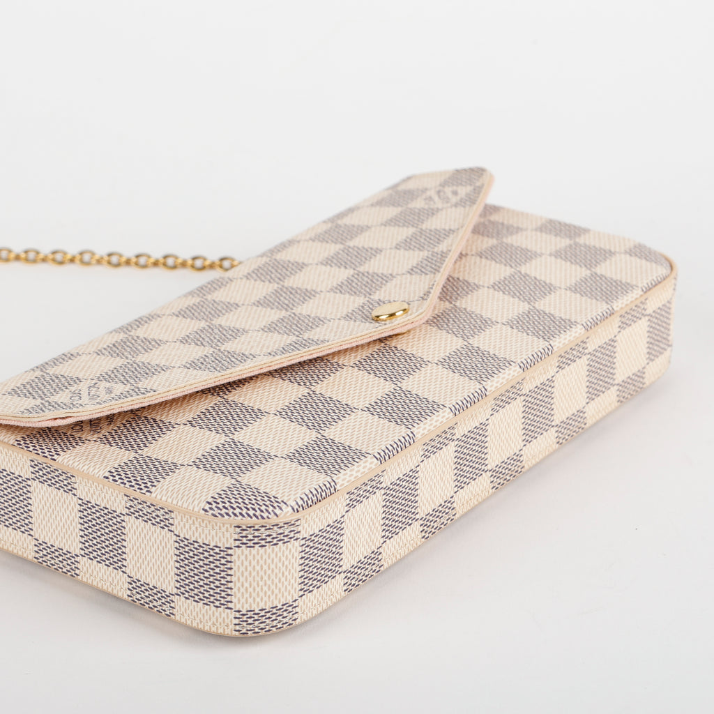Felicie Pochette, Damier Azur